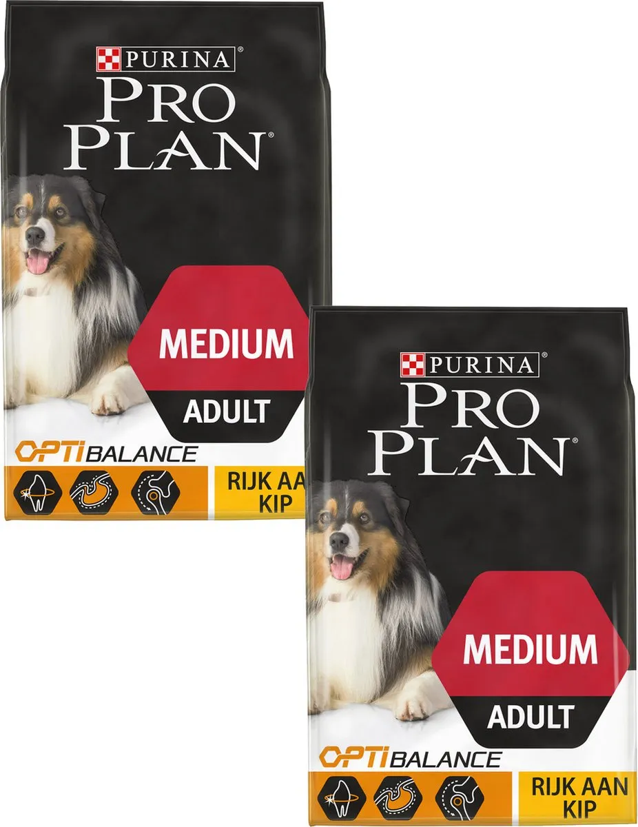 Pro Plan Dog Adult Medium Breed Kip - 2x14kg