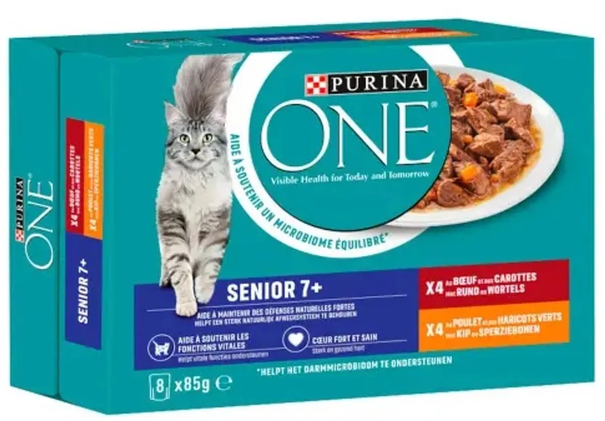 Purina 7+ Fijne Malse Reepjes Kip in Saus