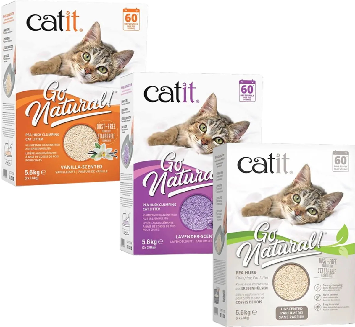 Catit Erwtenschil Kattenbakvulling 5.6kg - Vanille & Lavendel