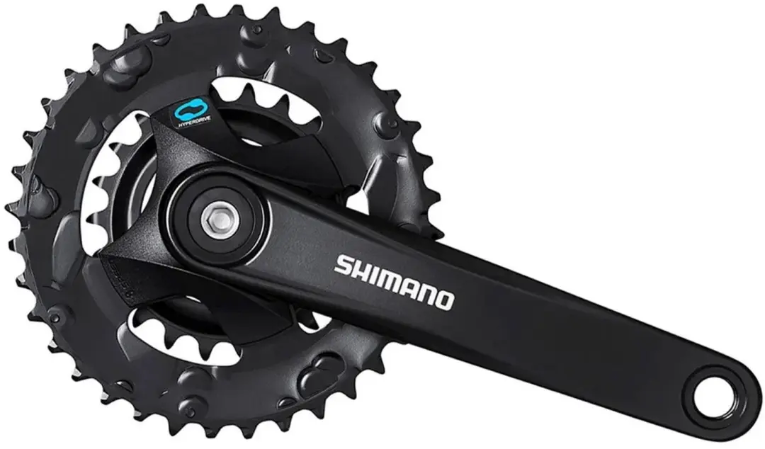 Shimano Fc-m315-2 2x7/8s Crankstel Zilver 170 mm / 36-22t