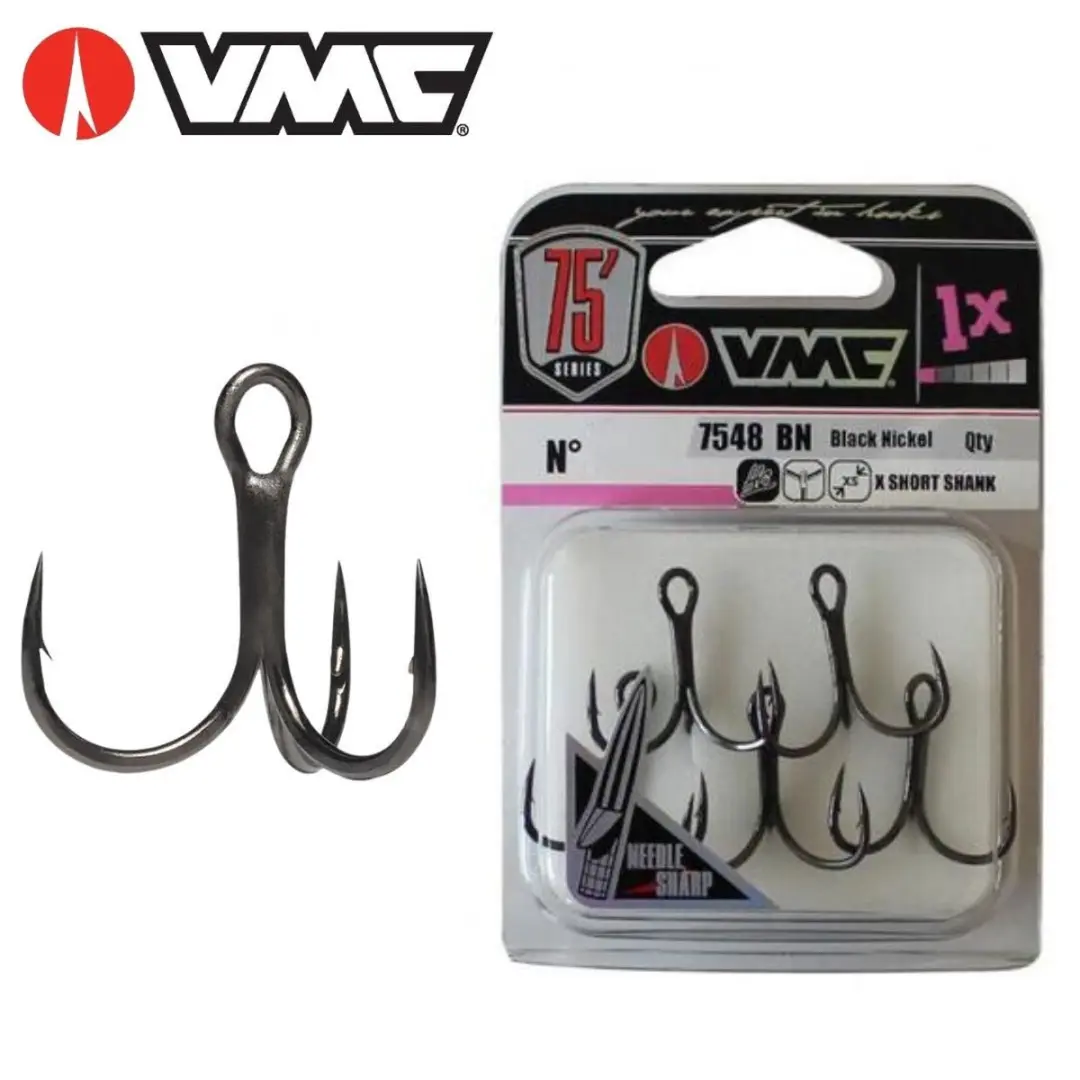 VMC 7548BN Hybrid X-Short Treble Haak - 1/0 - Zwart 5x - afbeelding 2 van 3