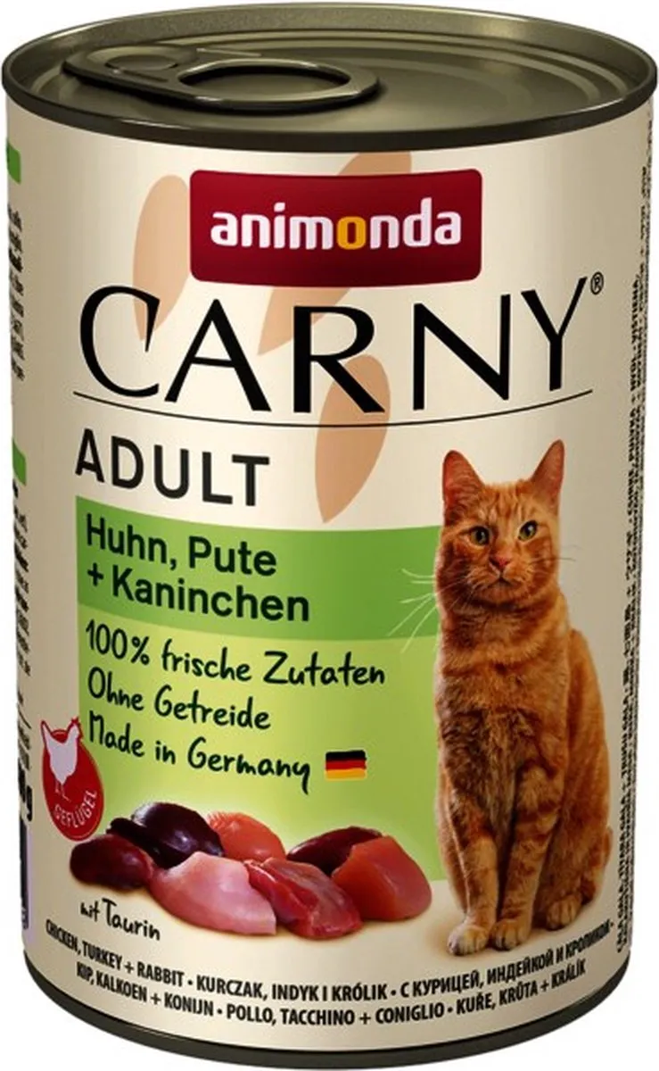 Animonda Carny Chicken, Turkey & Rabbit 200g - 6 Stuks