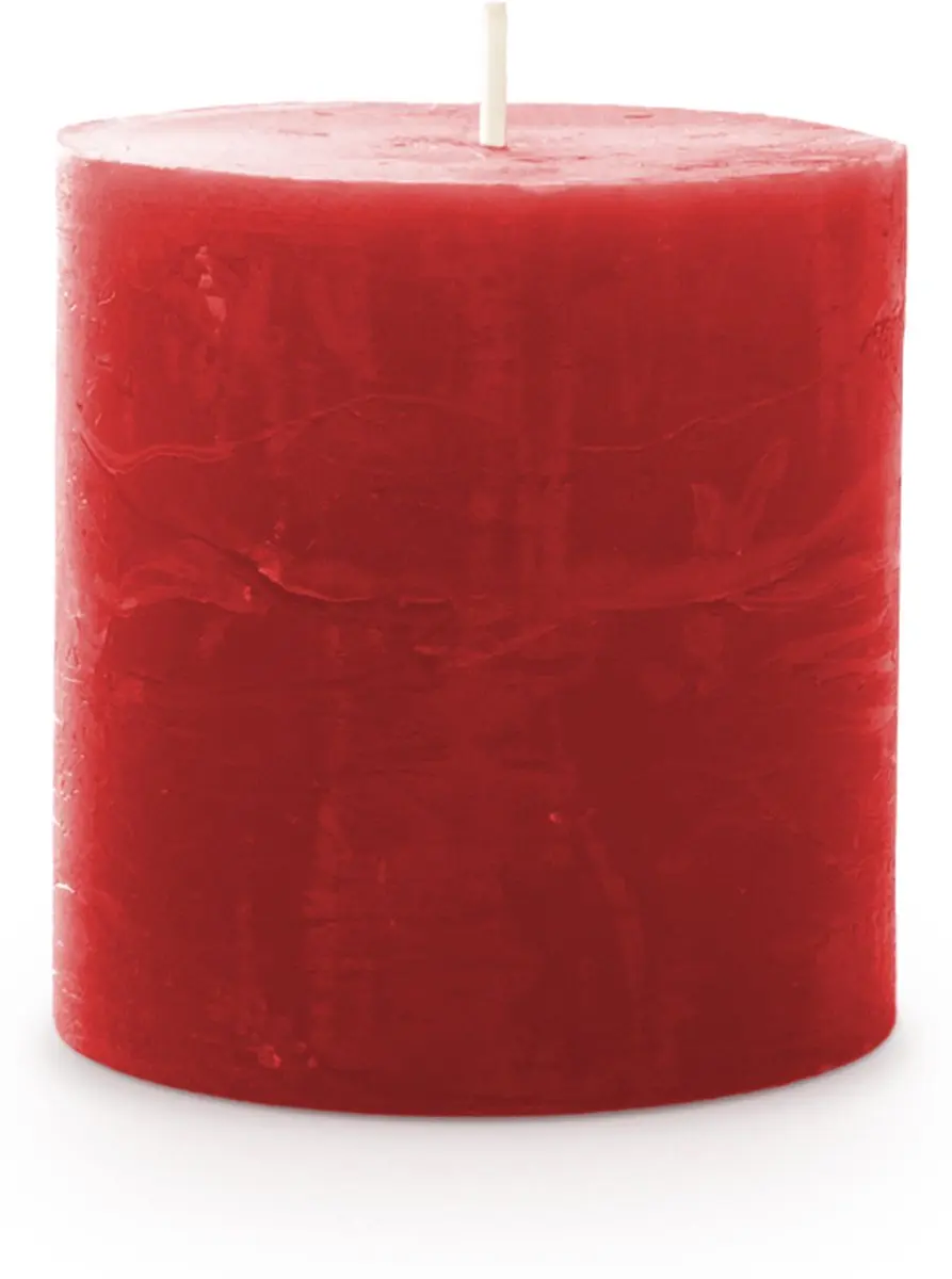 Spaas Kaars Rustiek 70/70mm Rood