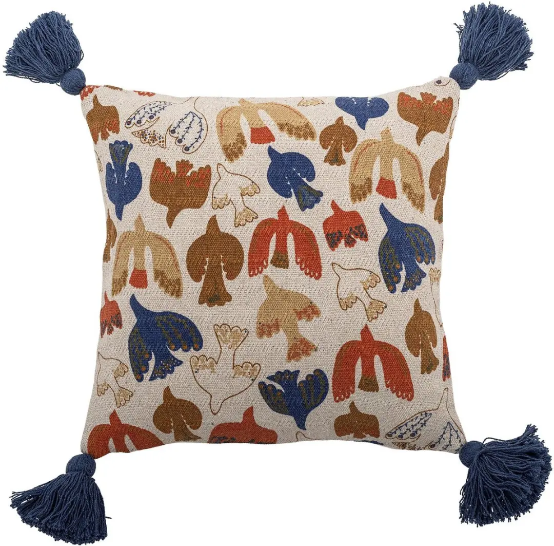 Bloomingville Sierkussen Anniversary vogels multi 45 × 45 cm