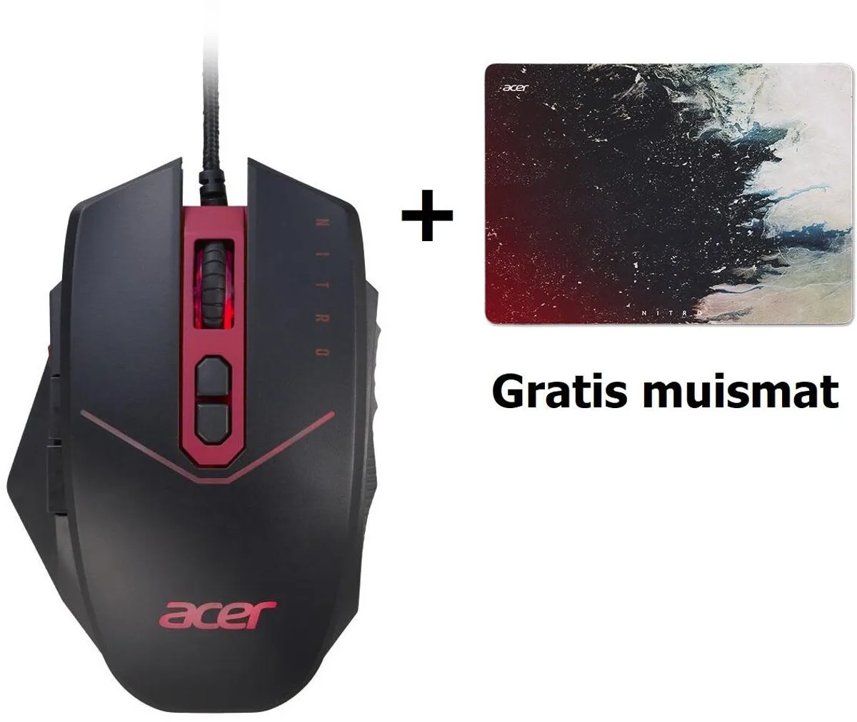 Acer Nitro GP.MCE11.01R Gaming Muis