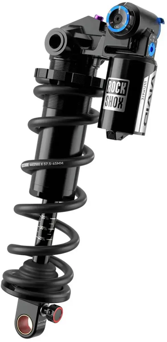 Rockshox Vivid Coil Ultimate Rc2t D1 Std/tru Schokdemper Zilver 65 mm / 205 mm - afbeelding 2 van 4