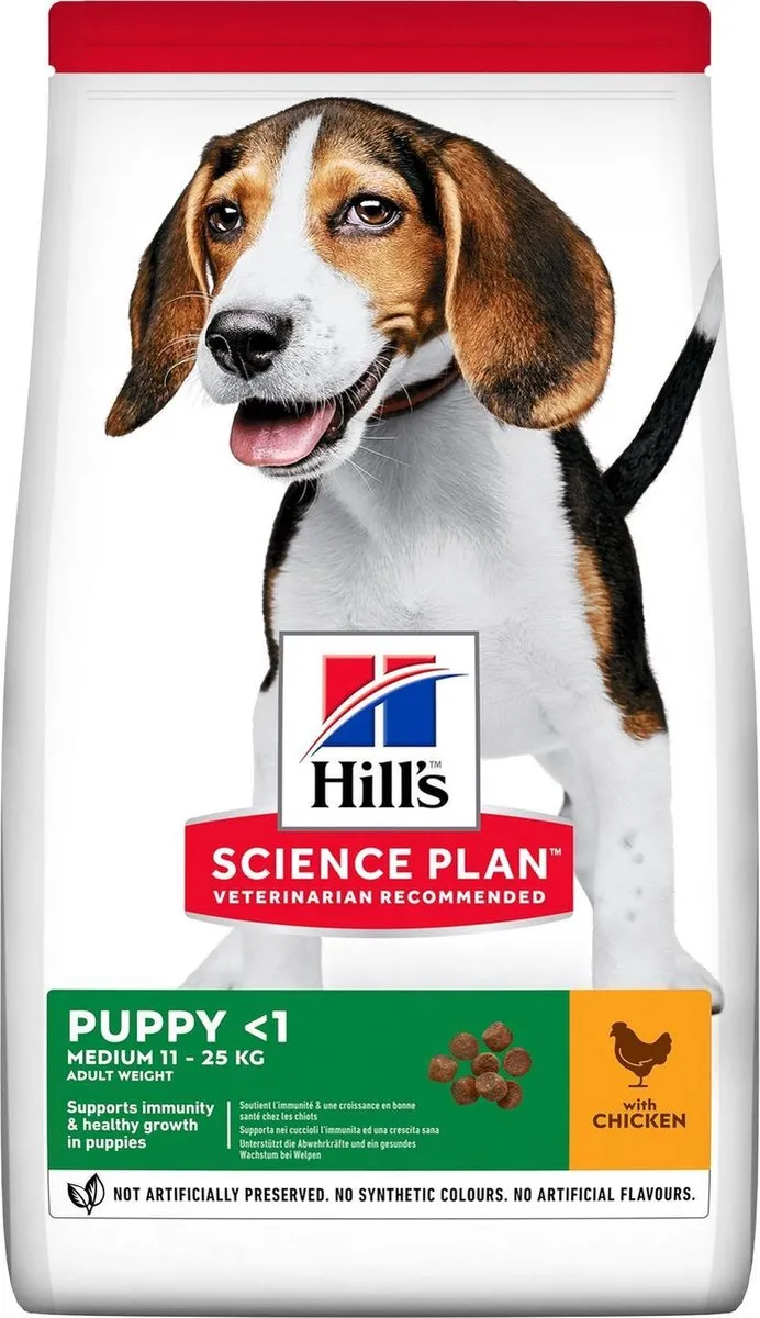 Hill's Canine Puppy Medium Kip Hondenvoer 2.5kg