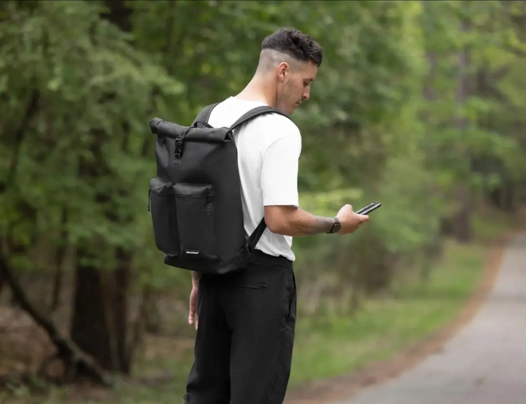 Urban Proof Rolltop Backpack Fietstas 20L - Zwart - afbeelding 6 van 6
