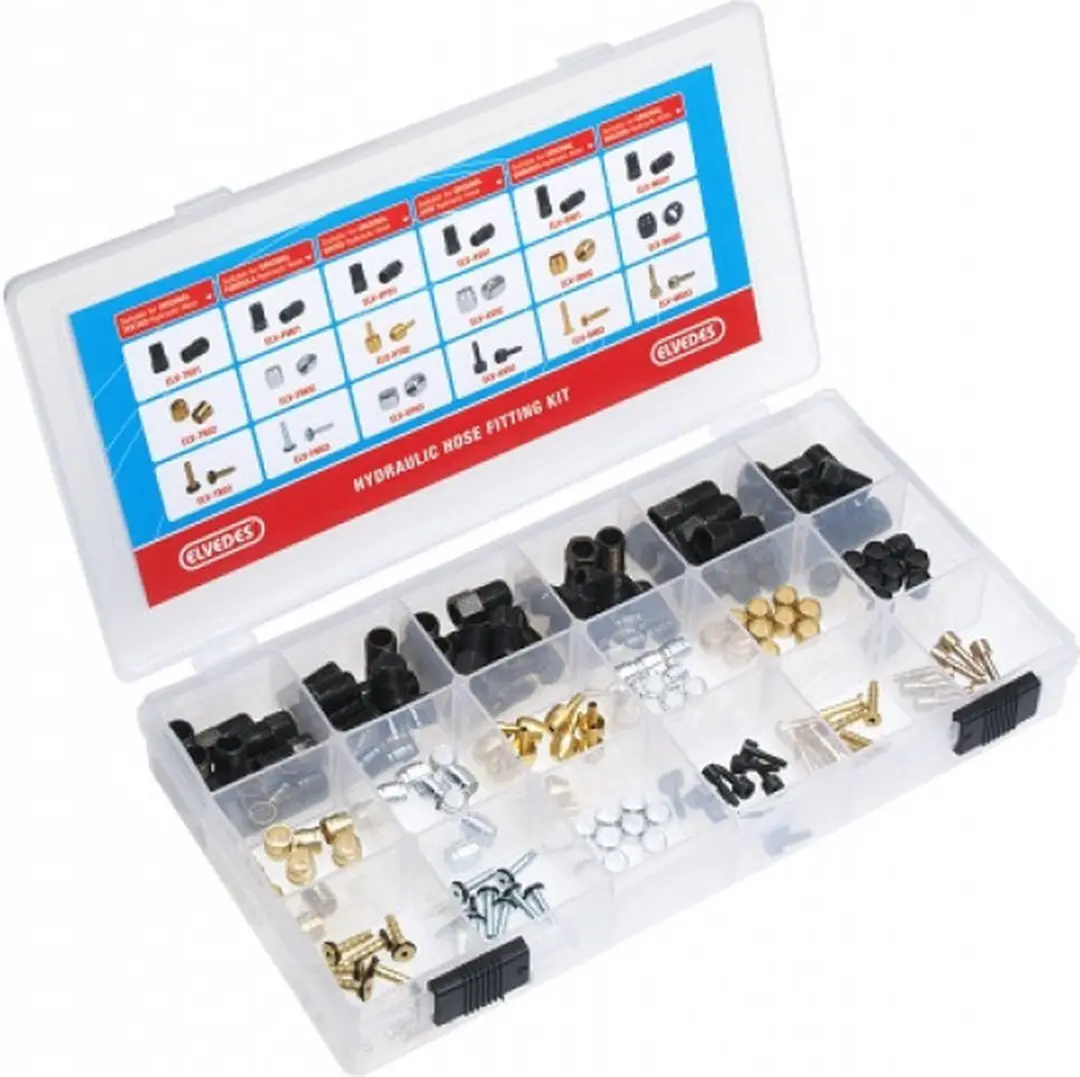 Elvedes Hydraulische Vervangnippels Assortiment 2015145 - Zilver/Zwart - afbeelding 6 van 6