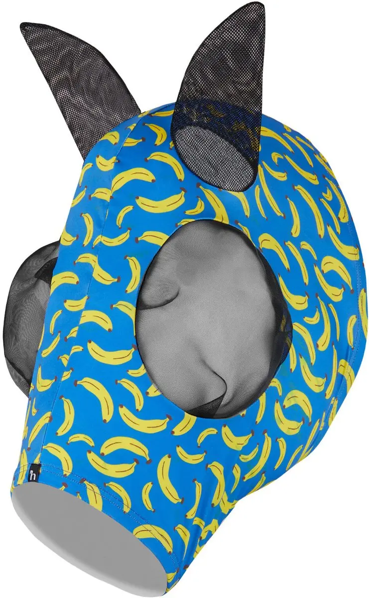 Horze elastisch pull-on vliegenmasker, Yellow (Banana), Pony