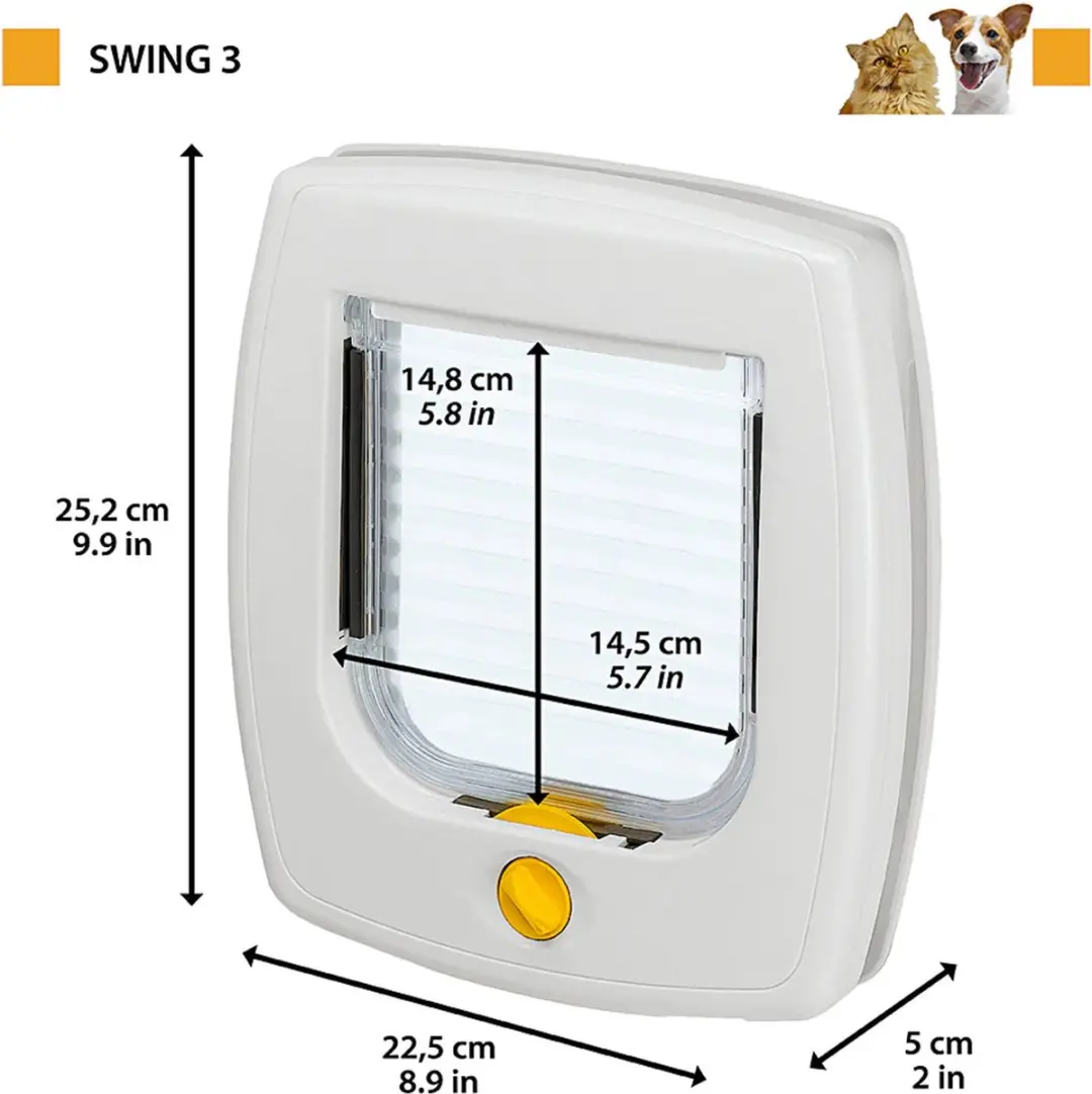Ferplast Swing 3 Poezendeur - afbeelding 3 van 6