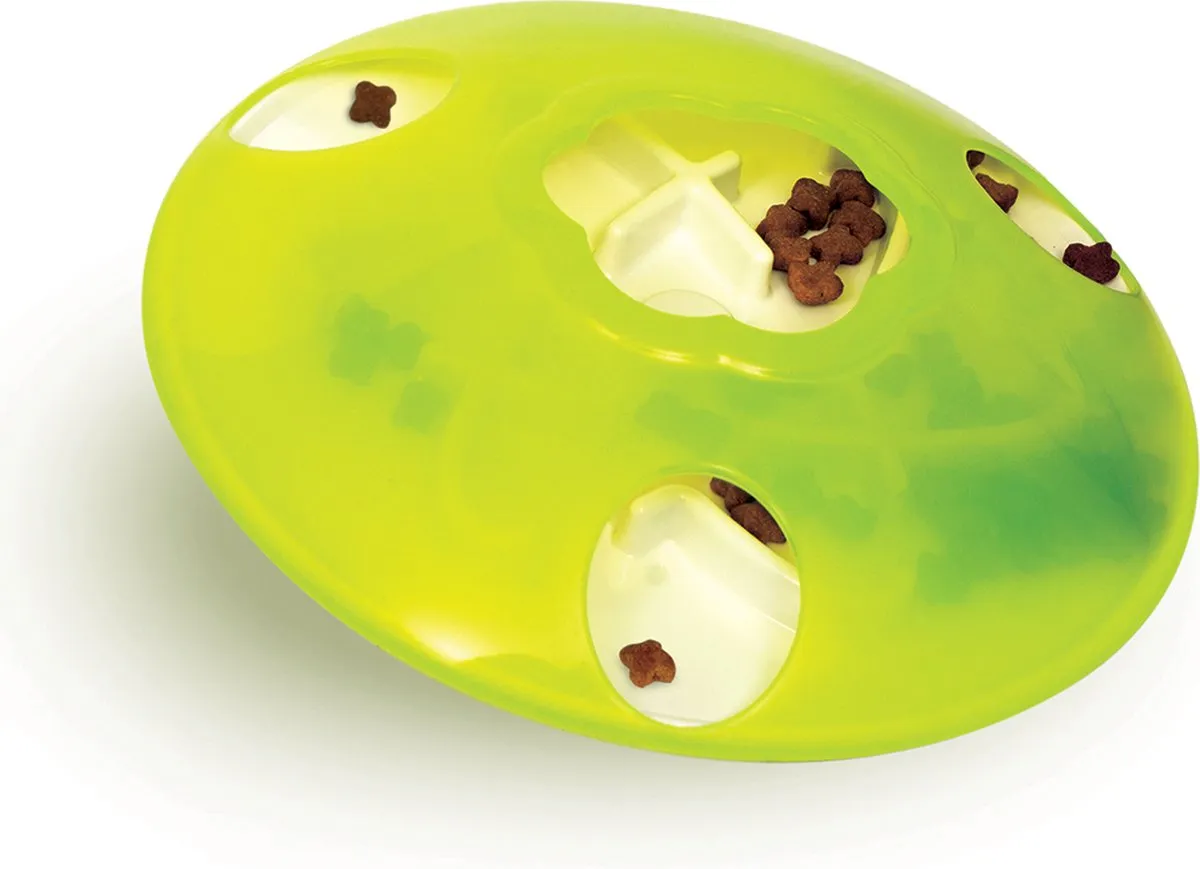 Catit Play Treat Spinner Kattenspeelgoed - 19,5x19,5x5,8cm - Groen