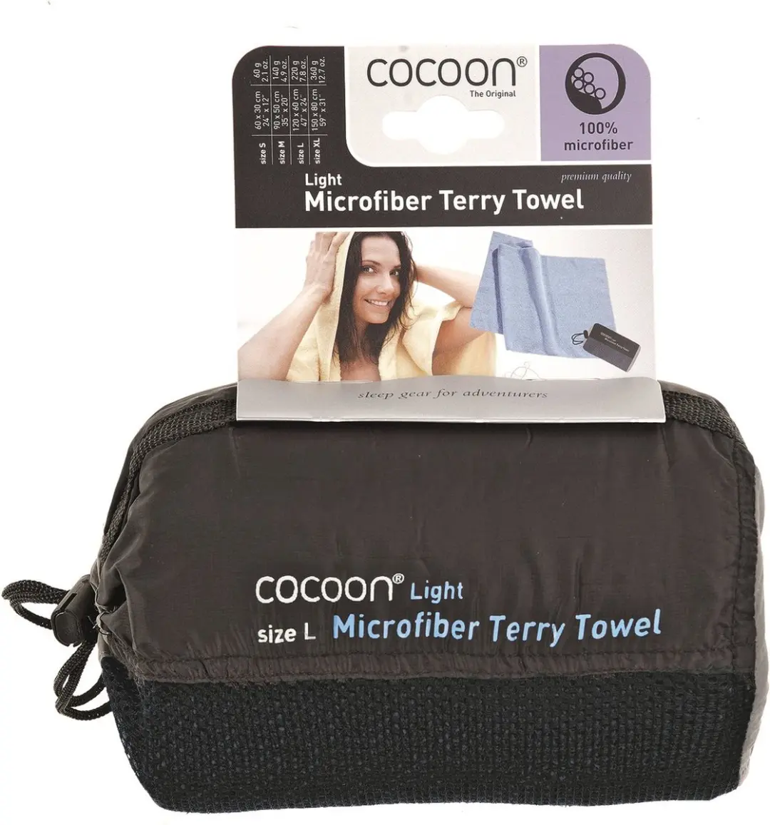 Cocoon Terry Towel Light Microvezel Handdoek - Large - afbeelding 2 van 2