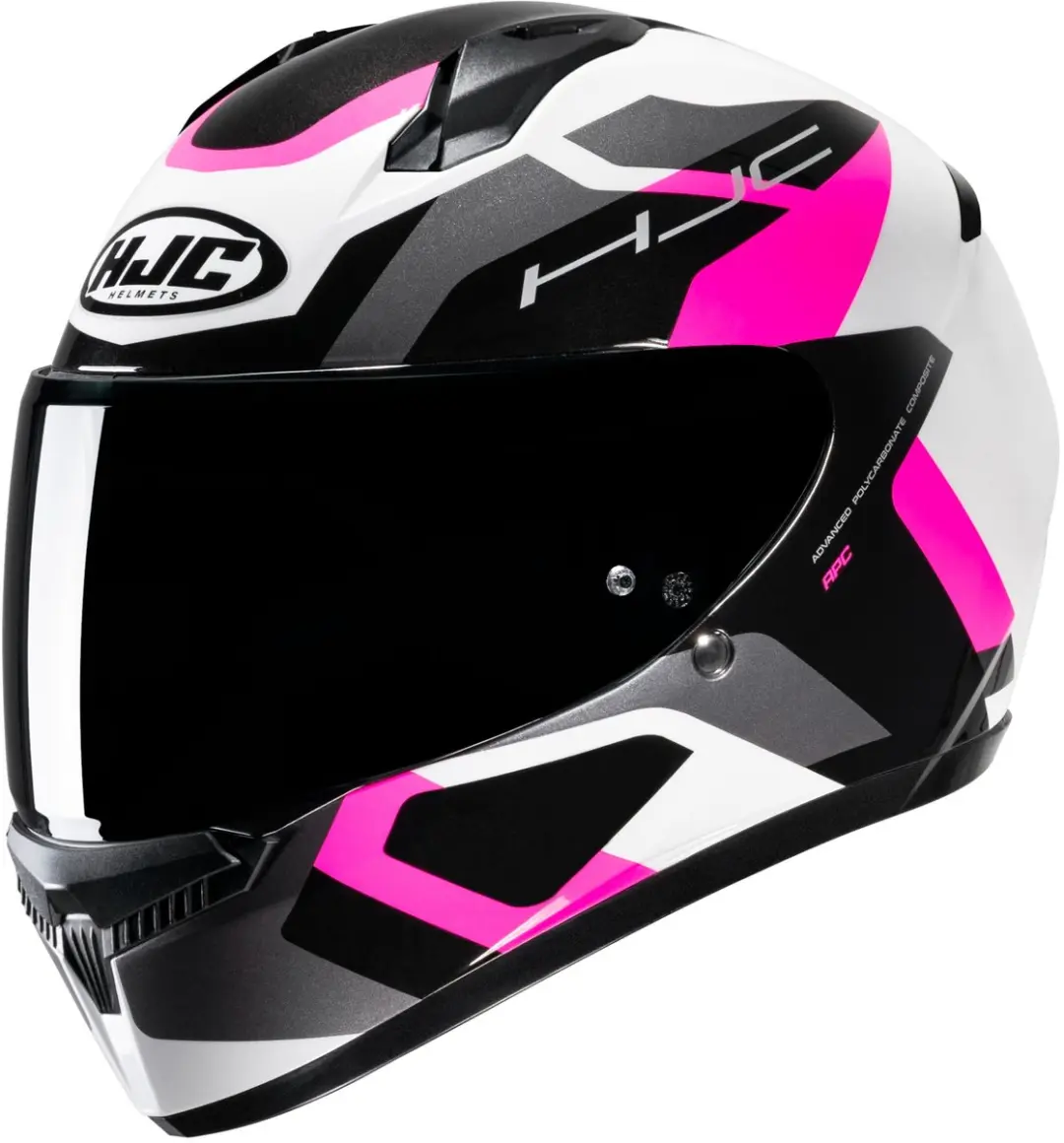 HJC C10 Tins Zwart Wit Roze Integraalhelm