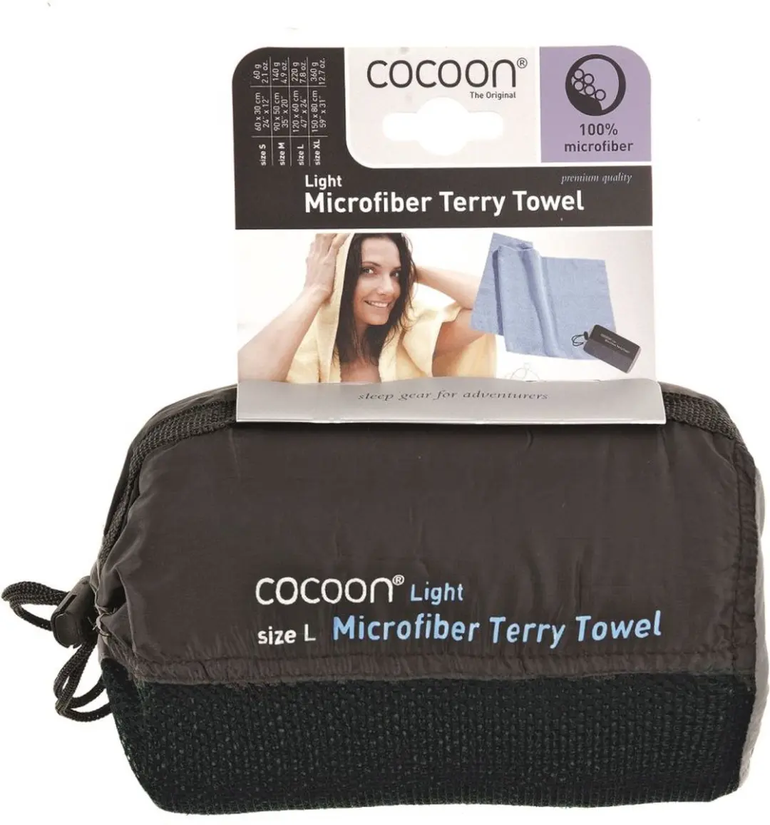 Cocoon Terry Towel Light Microvezel Handdoek - Large - afbeelding 2 van 4