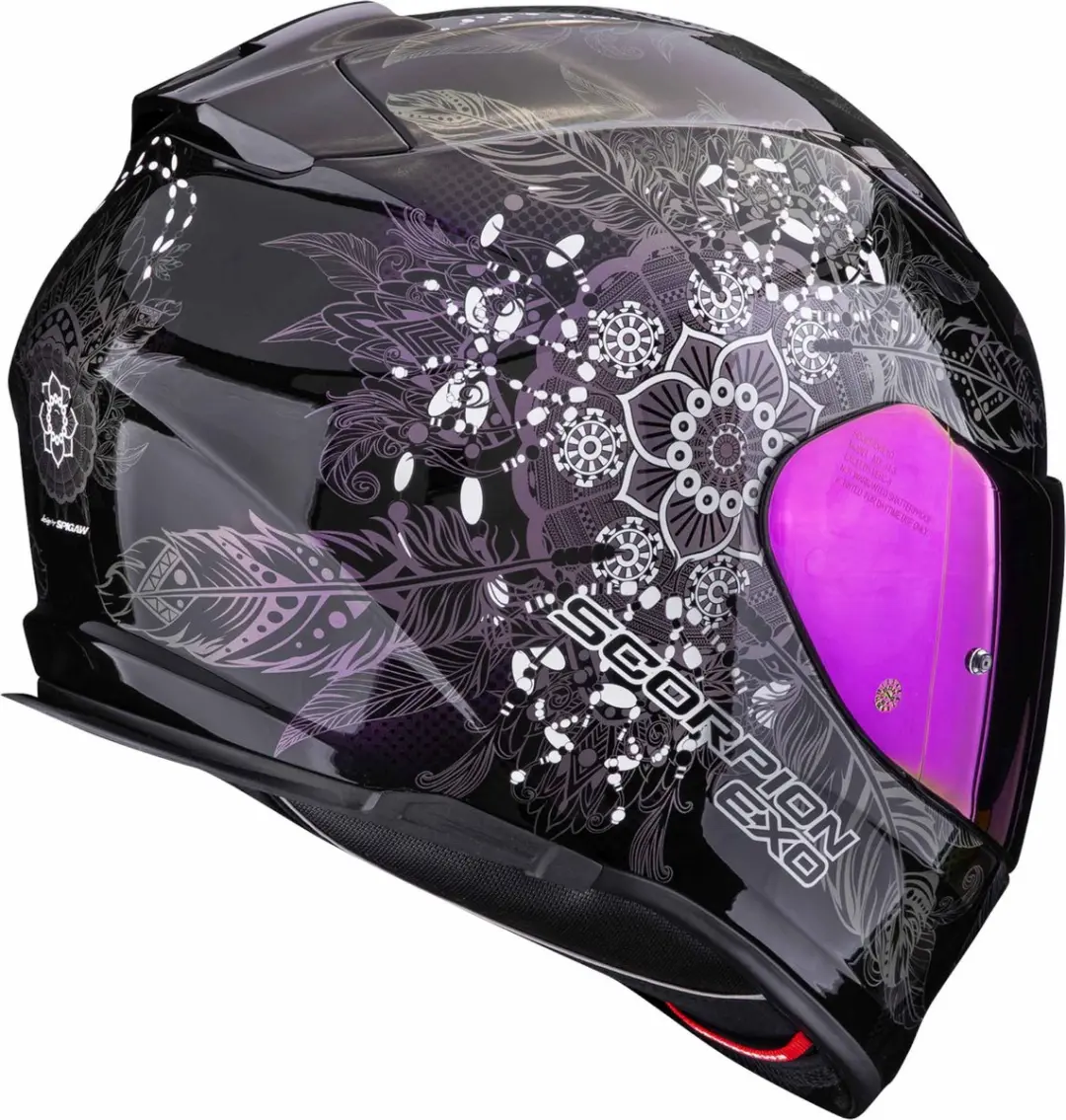 Scorpion Exo-491 Dream Integraalhelm - Zwart/Violet - afbeelding 2 van 3