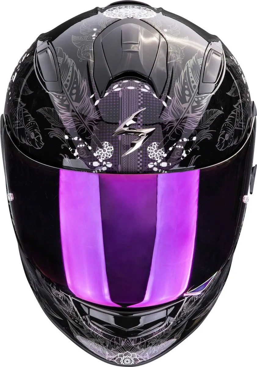 Scorpion Exo-491 Dream Integraalhelm - Zwart/Violet - afbeelding 3 van 3