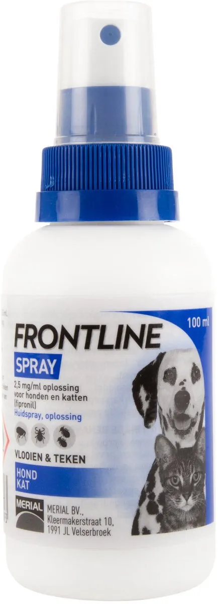 Frontline Spray Anti Vlooien & Teken 100ml