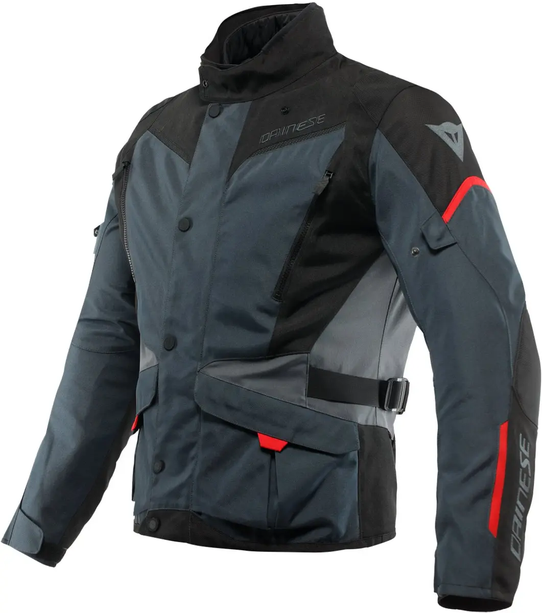 Dainese Tempest 3 D-Dry Jas Ebony Zwart Lava Rood