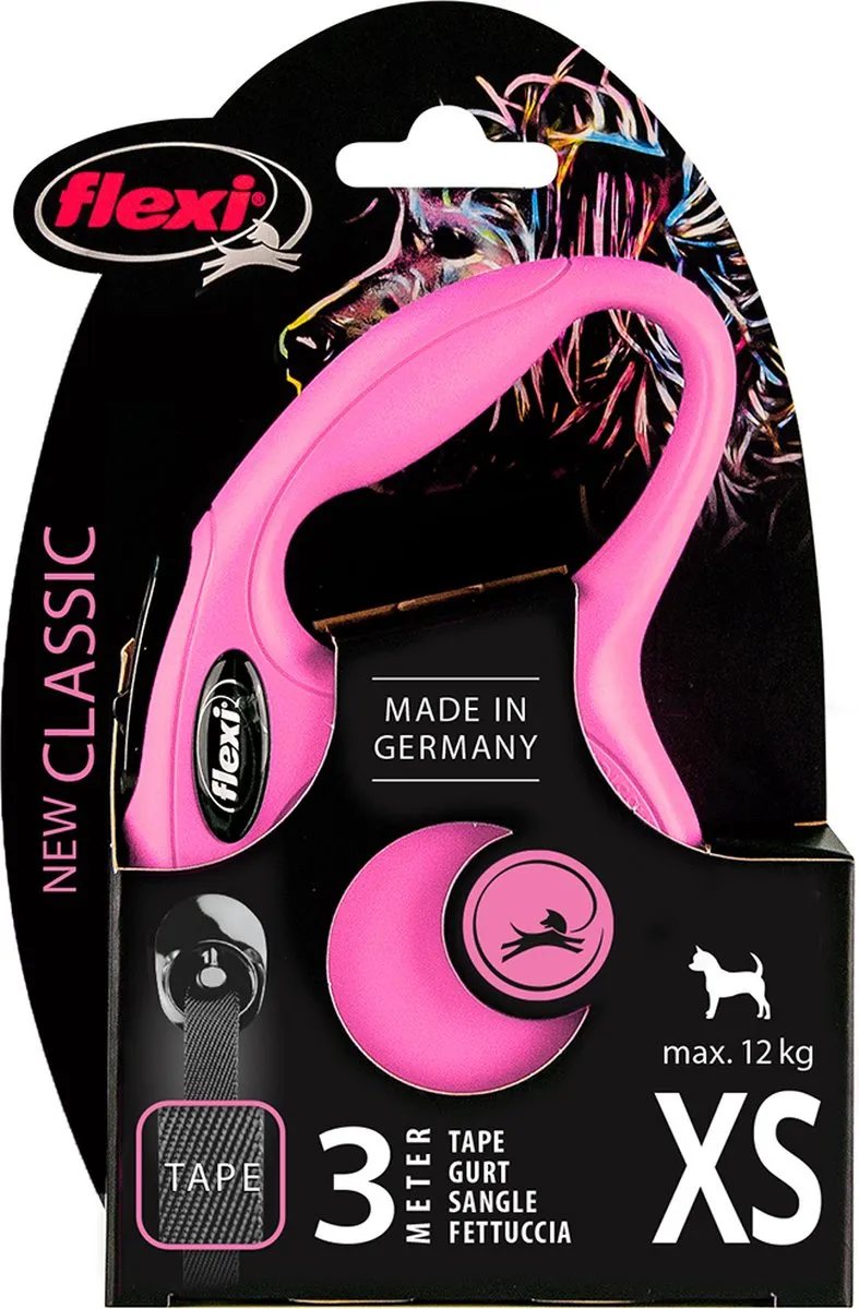 Flexi New Classic Tape Hondenriem Roze XS - 3m