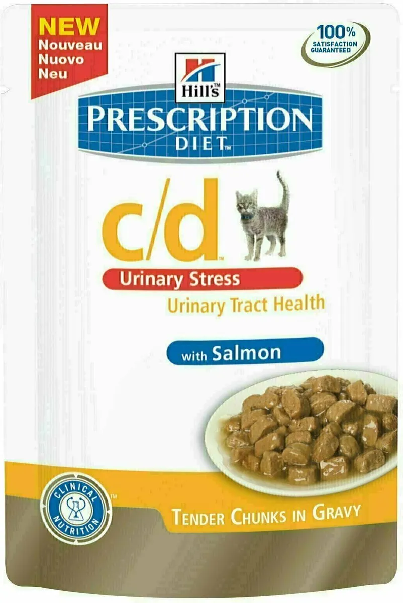 Hill's Prescription Diet C/D Urinary Stress Zalm Kattenvoer - 12x85g
