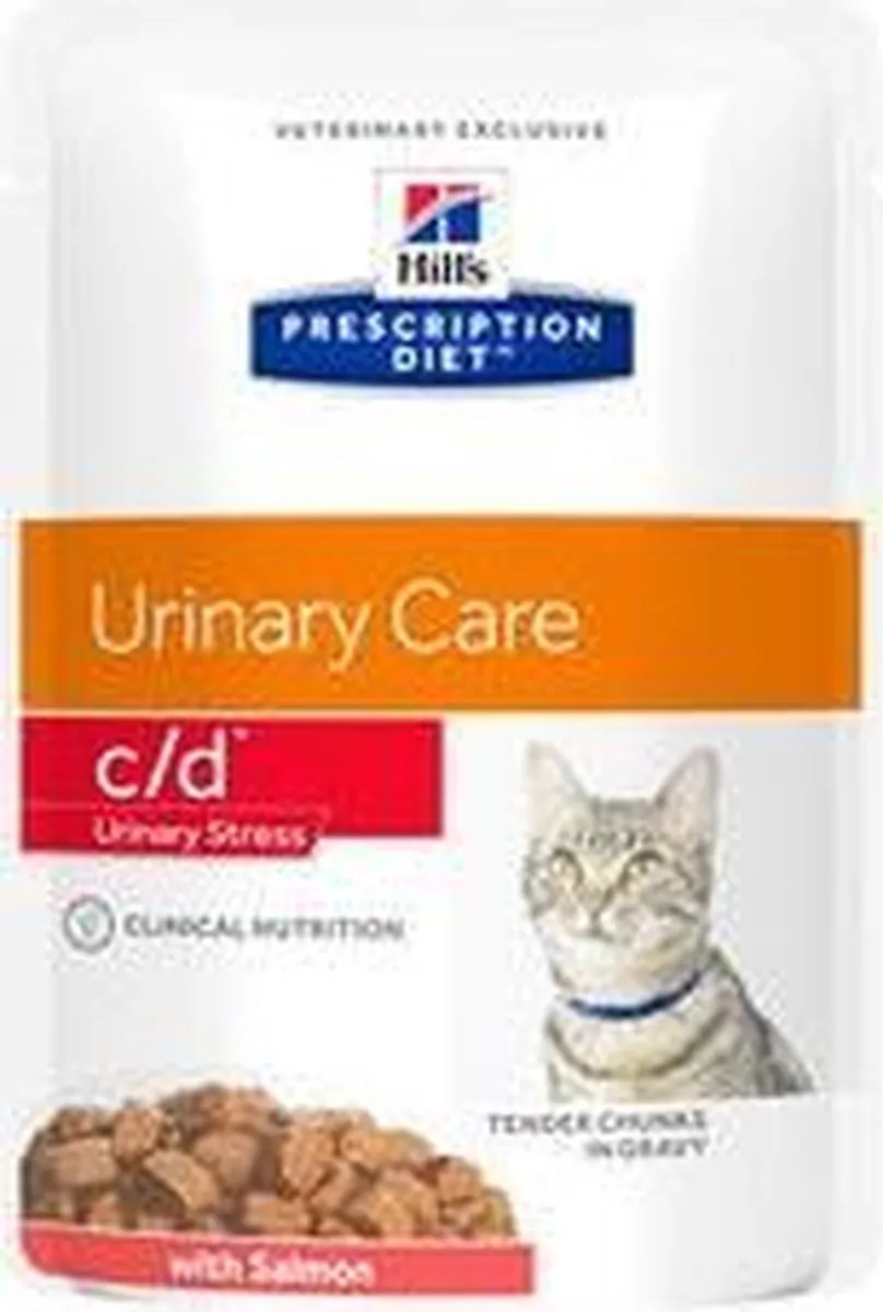 Hill's Prescription Diet C/D Urinary Stress Zalm Kattenvoer - 12x85g