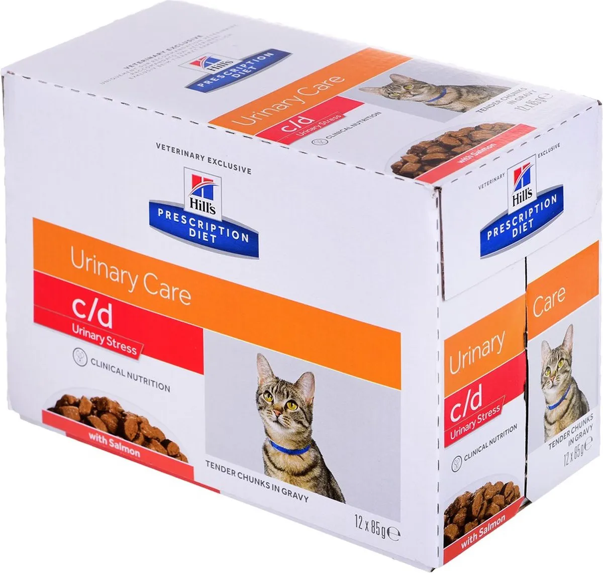 Hill's Prescription Diet C/D Urinary Stress Zalm Kattenvoer - 12x85g