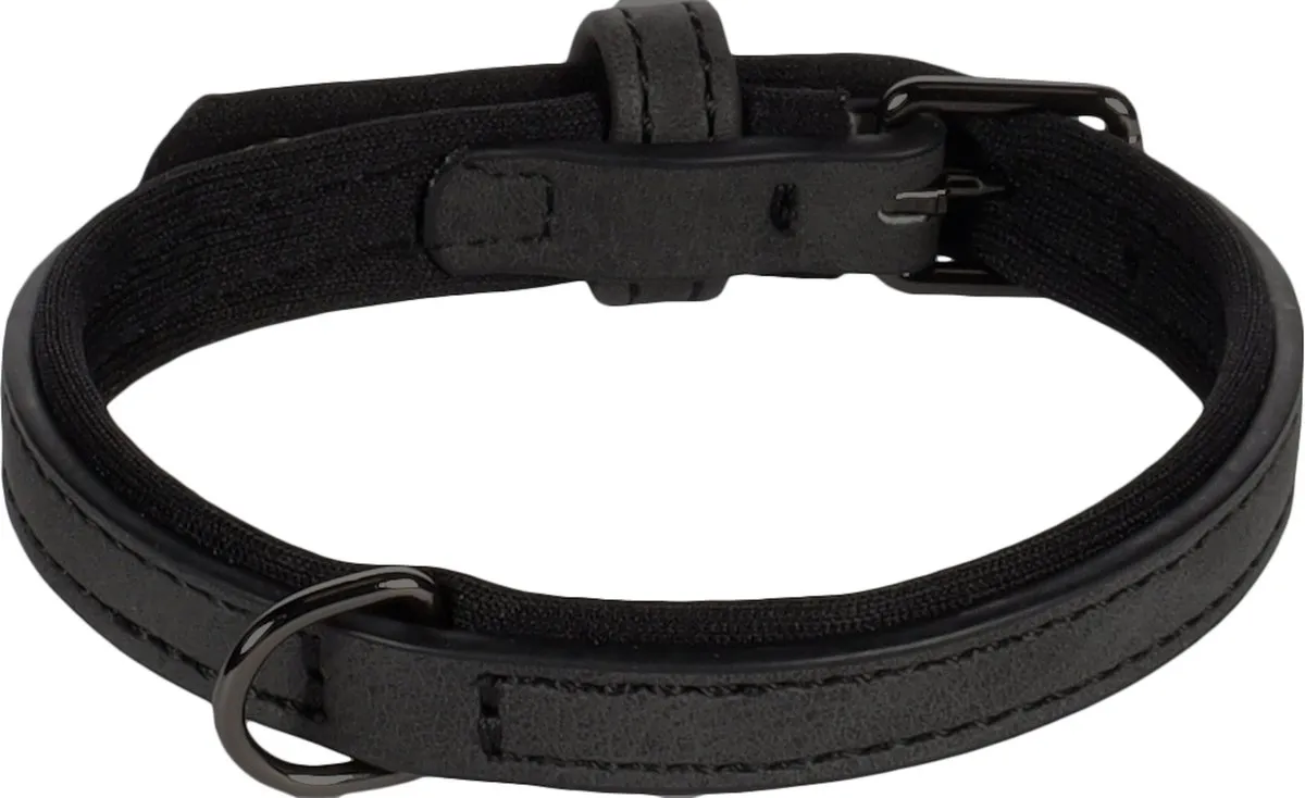 Flamingo Delu Halsband Honden - XL 47-57cm 30mm - Zwart - afbeelding 6 van 6