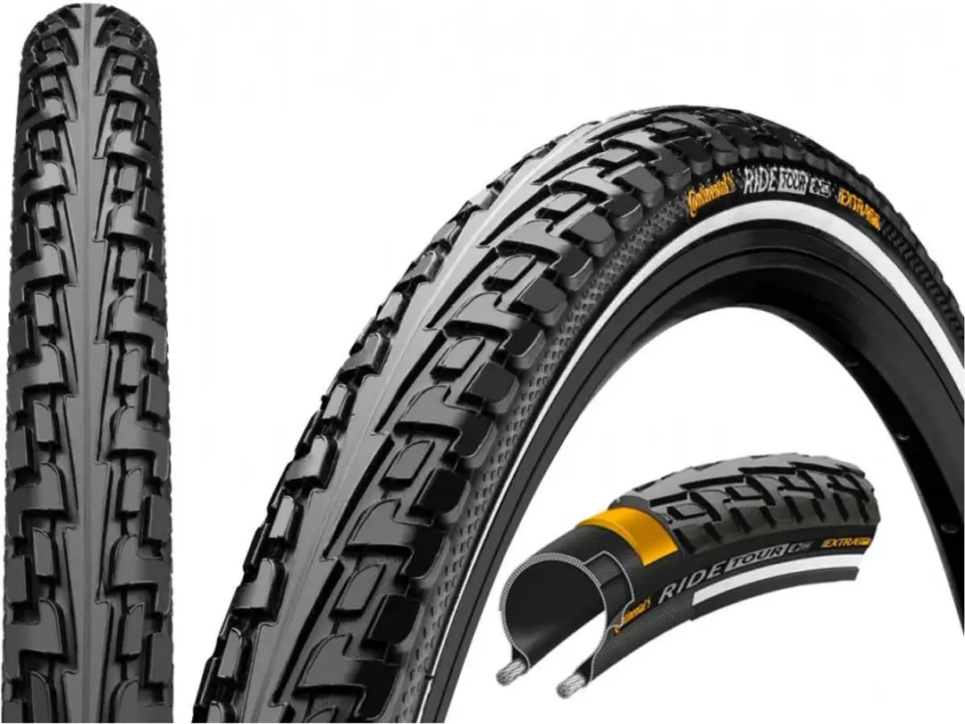 Buitenband 28x175 47-622 reflectie continental ride tour zwart
