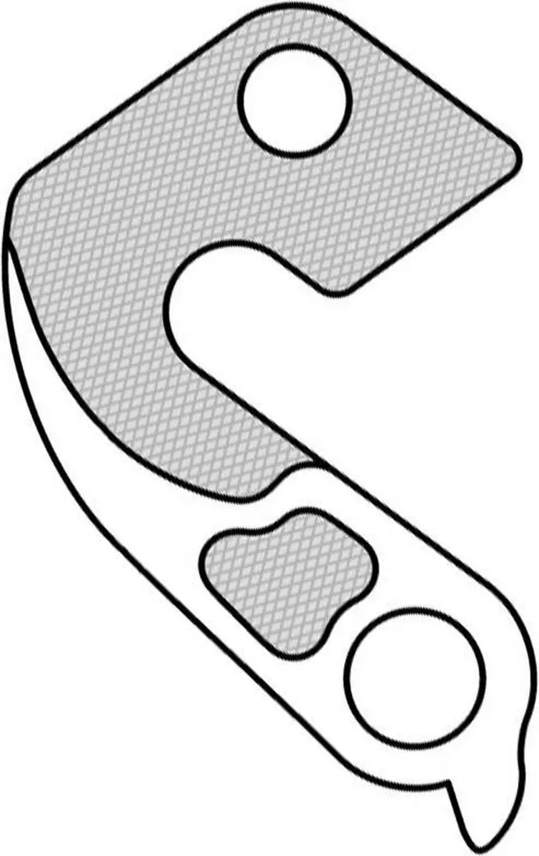 Union GH-094 Derailleurhanger 59mm - Zilver - afbeelding 6 van 6