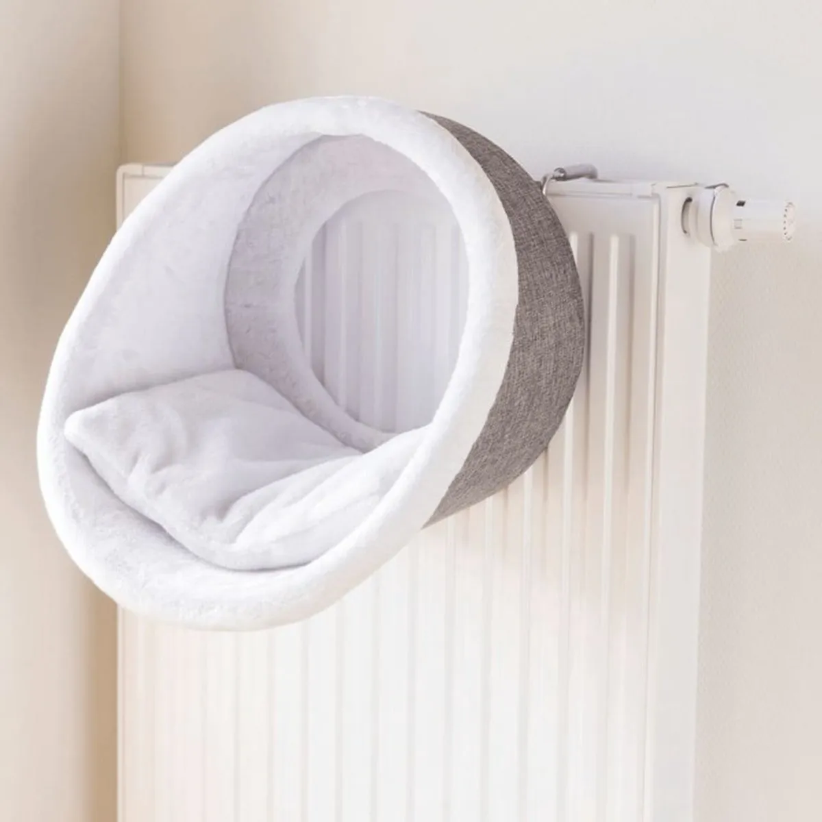 Trixie Radiator Hangmat Iglo M - 34x38x38cm Wit/Grijs