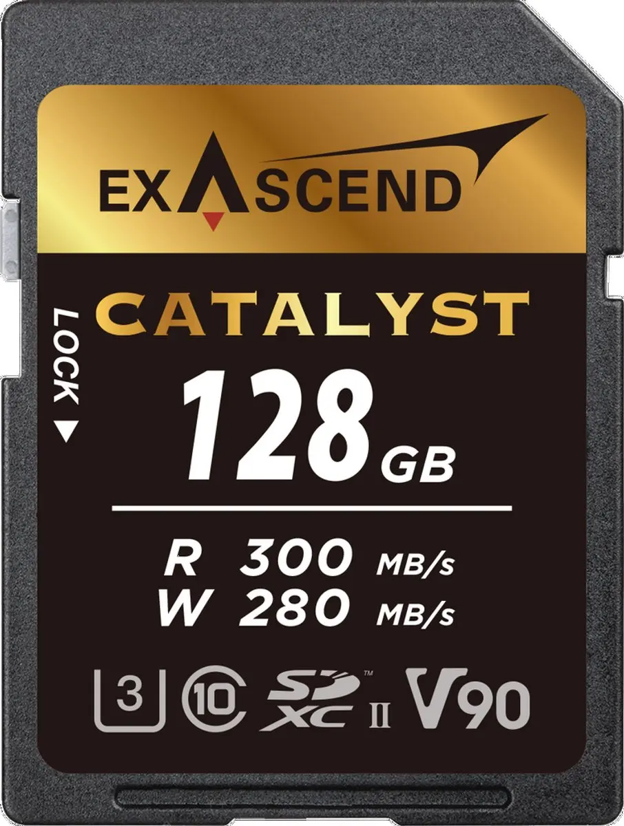 Exascend Catalyst UHS-II SD-kaart 128GB V90 - afbeelding 6 van 6