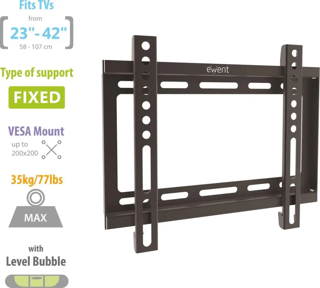 Ewent Easy Fix M Tv-Muurbeugel EW1501 - Tot 42 Inch - afbeelding 4 van 6