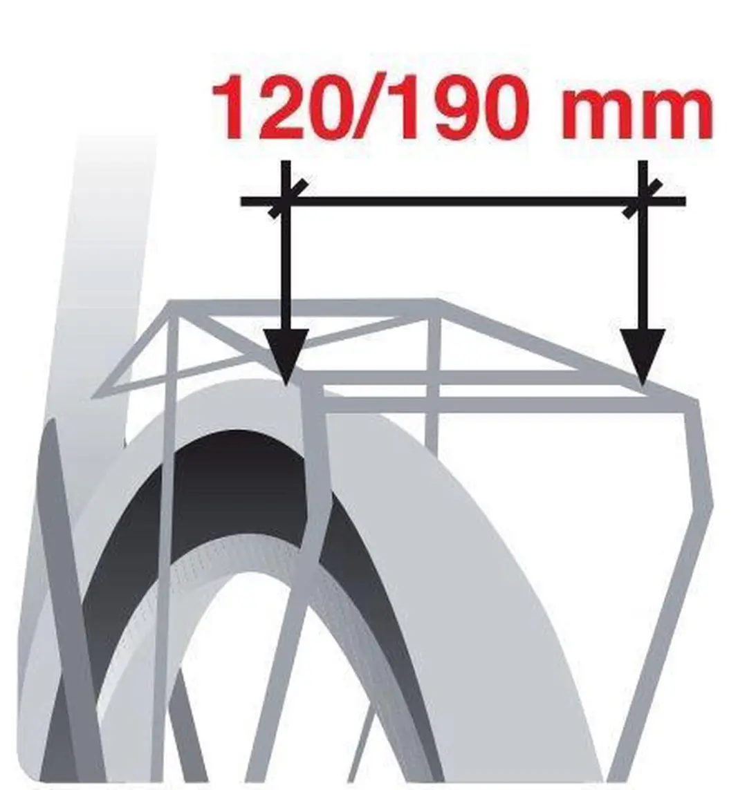Bellelli Tiger - Tiger fietsstoeltje achter - wit rood clamp - afbeelding 2 van 5