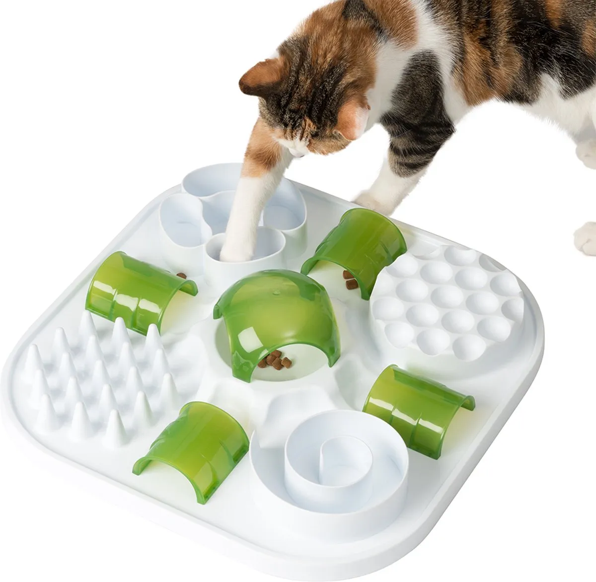 Catit Ca Play Snoepjespuzzel 40x40x9cm - Wit/ Groen
