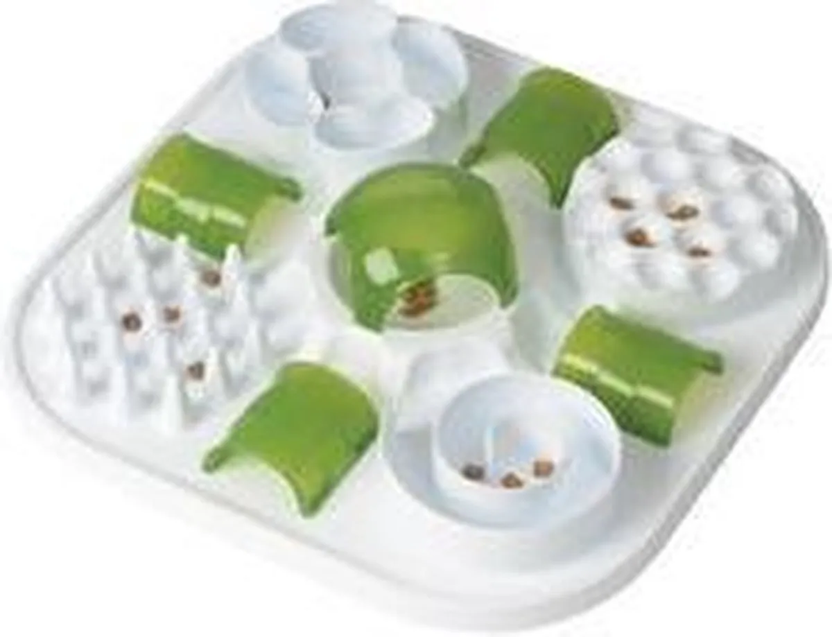 Catit Ca Play Snoepjespuzzel 40x40x9cm - Wit/ Groen - afbeelding 6 van 6