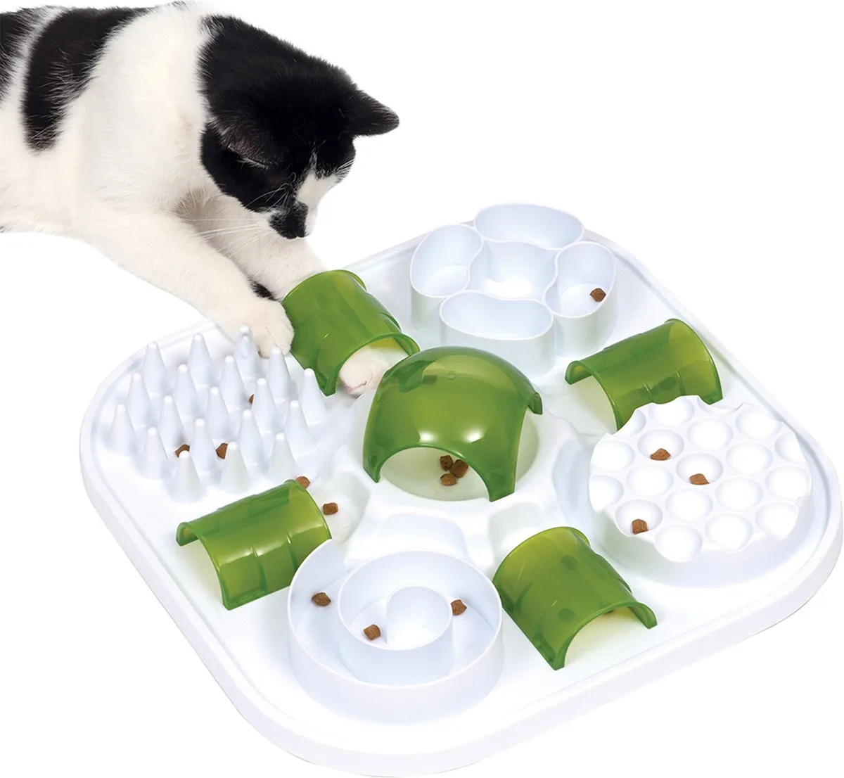 Catit Ca Play Snoepjespuzzel 40x40x9cm - Wit/ Groen