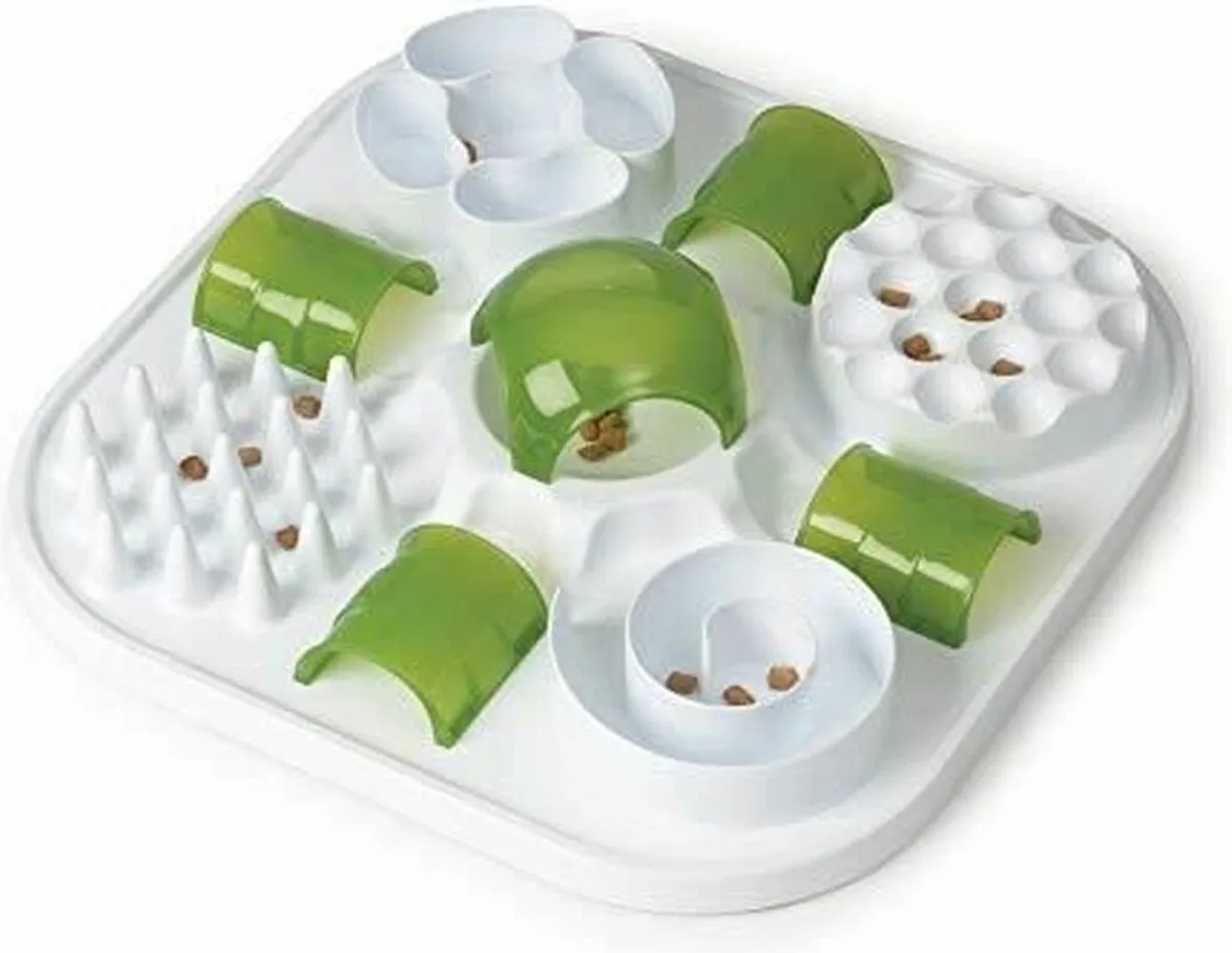 Catit Ca Play Snoepjespuzzel 40x40x9cm - Wit/ Groen
