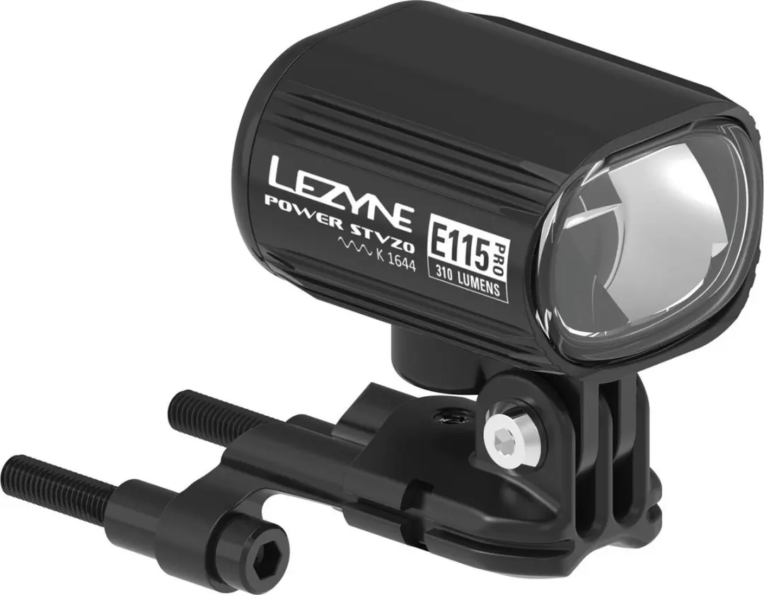 Lezyne E-bike Power Pro E115 Stvzo Voorlamp Zilver 310 Lumens