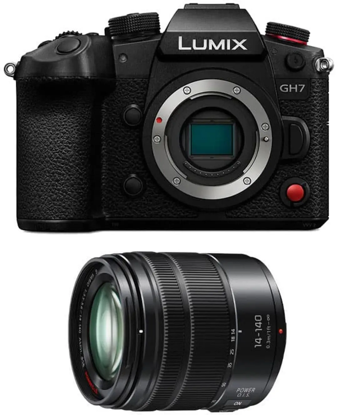 PANASONIC LUMIX GH7 Schwarz + 14-140