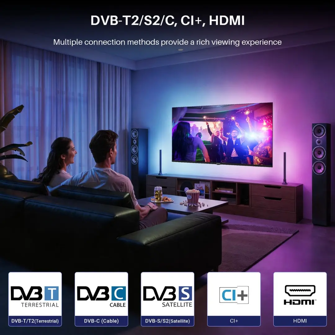 Koorui K55Q1UQ-T8 QLED Smart TV - 55 inch - afbeelding 5 van 6