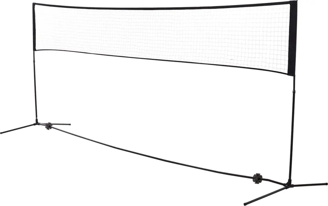 HOMCOM Badmintonnet volleybal- en tennisnet draagbaar 2 hoogtes 94/158 cm draagt