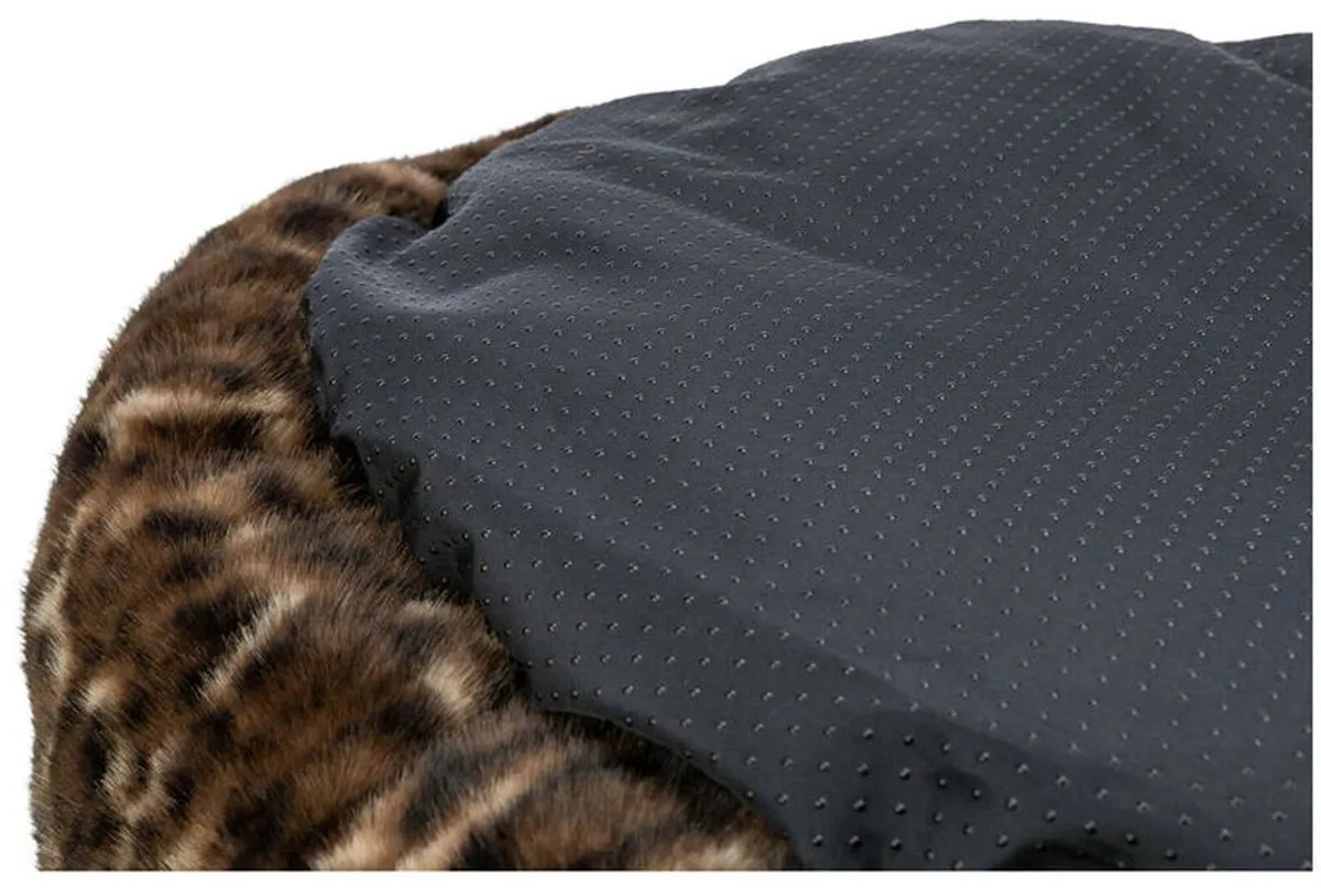 Trixie Hondenmand Leo Soft Pluche - Bruin - Ø50cm - afbeelding 2 van 6