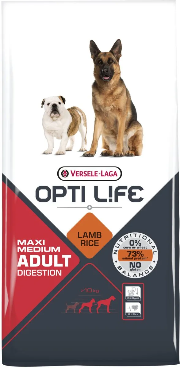 Versele-Laga Opti Life Adult Digestion Medium & Maxi 12,5kg