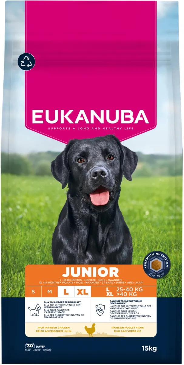 Eukanuba Junior Large Breed Kip Hondenbrokken 15kg