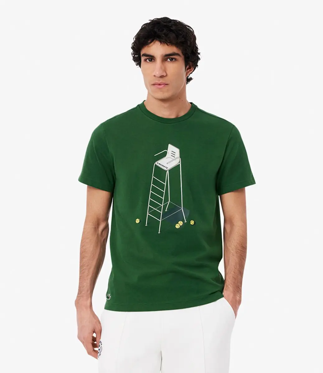 Lacoste t shirt heren Sport Ronde Hals Groen