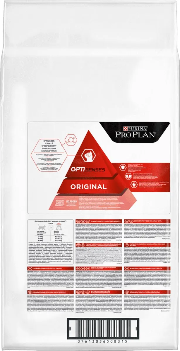 Pro Plan Optisenses Original Adult Kat Zalmvoer 3kg