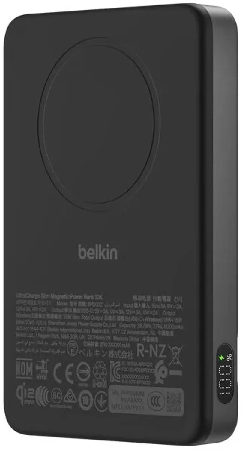 Belkin BPD022HQBK Powerbank 10000 mAh - Draadloos - Zwart - afbeelding 6 van 6