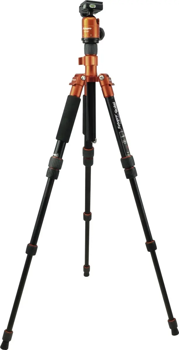 Rollei Compact Traveller No.1 Statief - 30-140cm - Oranje - afbeelding 4 van 6