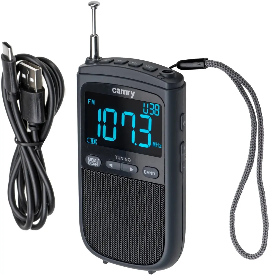 Camry Mini Radio CR 1905 - Zwart - afbeelding 5 van 6